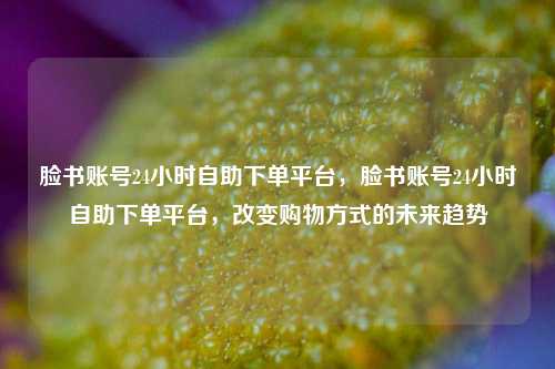 脸书账号24小时自助下单平台，脸书账号24小时自助下单平台，改变购物方式的未来趋势