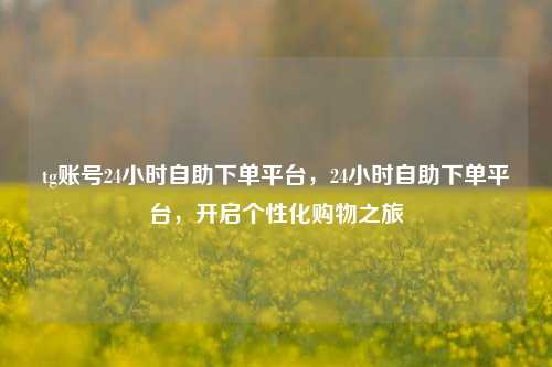 tg账号24小时自助下单平台，24小时自助下单平台，开启个性化购物之旅